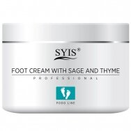 SYIS foot cream with argan oil, sage and thyme, 500 ml.