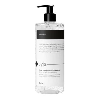 SYIS moisturizing gel for ultrasound procedures with hyaluronic acid, 500 ml SYIS moisturizing gel for ultrasound procedures with hyaluronic acid, 500 ml