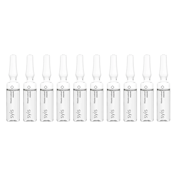 SYIS drėkinantis ir odą šviesinantis vitaminų kokteilis ampulėse, 10*3 ml. 1