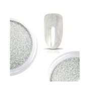 Glitter for nails, silver