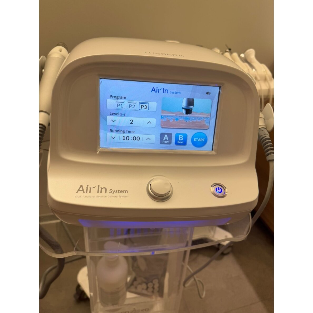 THESERA daugiafunkcinis veido priežiūros aparatas su purškimo bei ultragarso antgaliais (MADE IN KOREA) 3 THESERA daugiafunkcinis veido priežiūros aparatas su purškimo bei ultragarso antgaliais (MADE IN KOREA) 3
