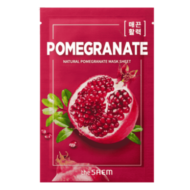 THE SAEM POMEGRANATE sheet mask for mature skin with anti-aging pomegranate extract, 1 pc THE SAEM POMEGRANATE sheet mask for mature skin with anti-aging pomegranate extract, 1 pc