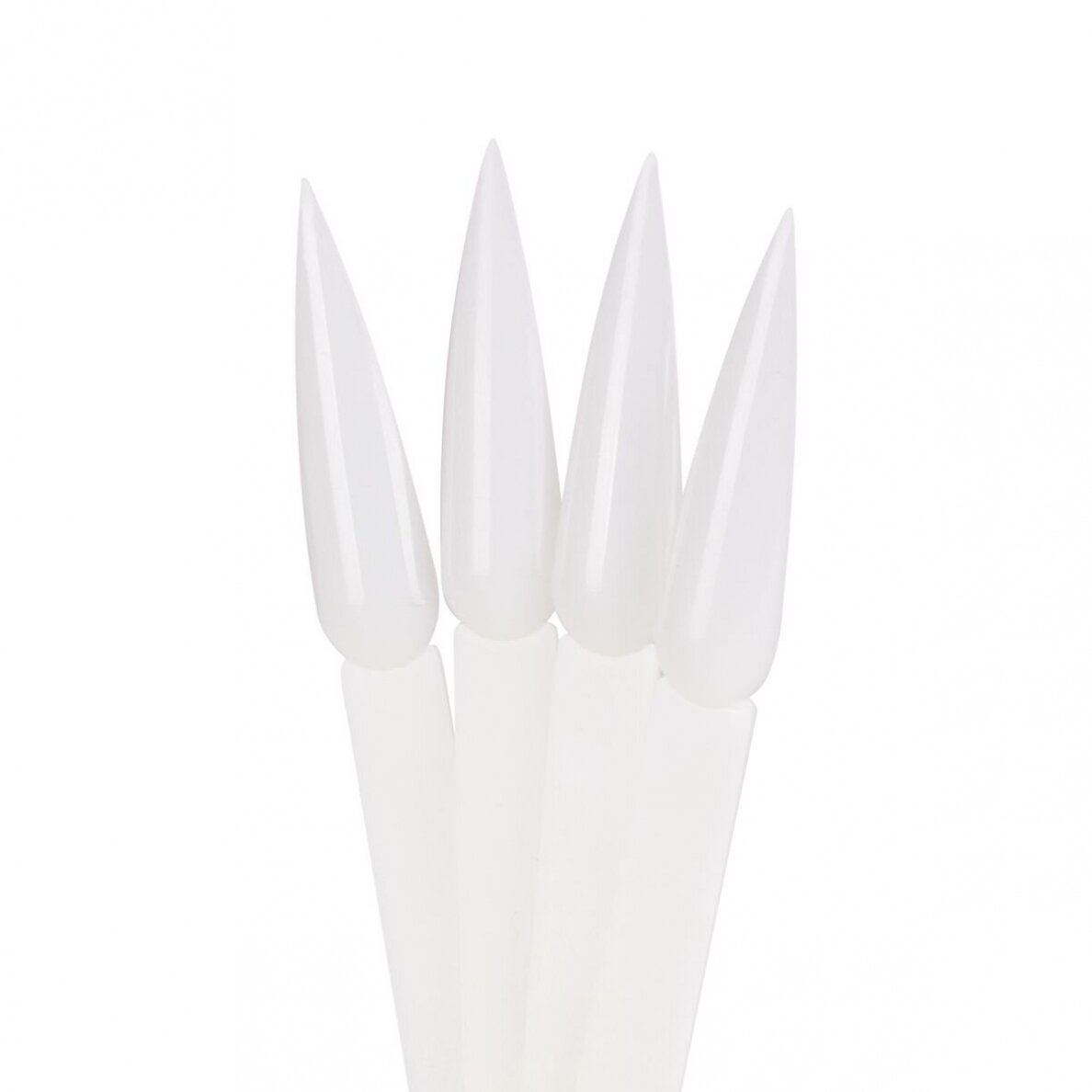 Palette of tips with a ring in milk color WZ1, 50 pcs. 1