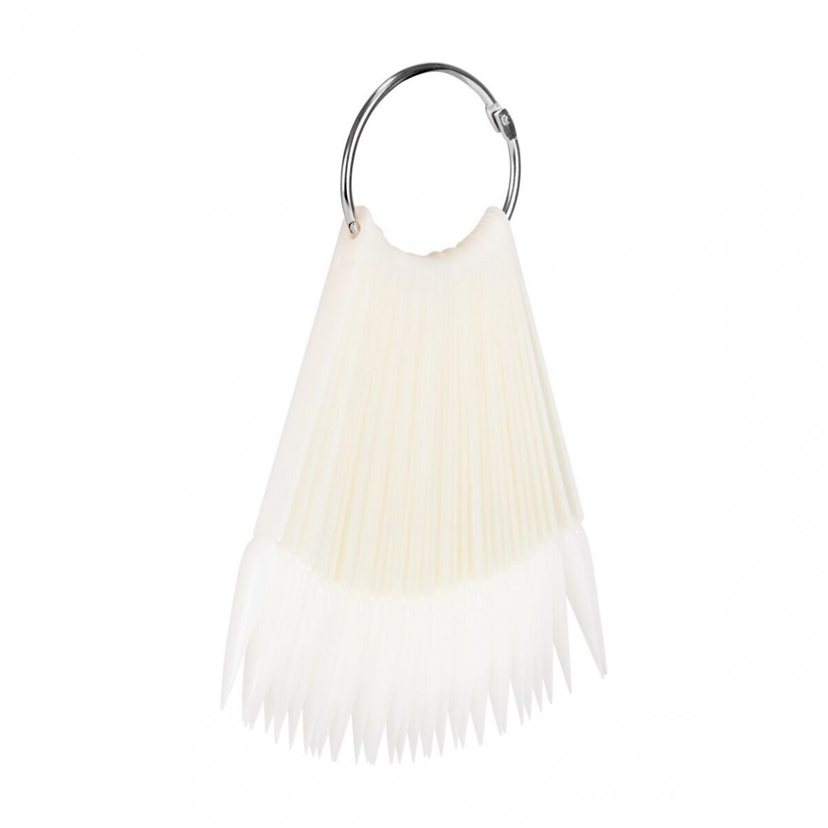 Palette of tips with a ring in milk color WZ1, 50 pcs.