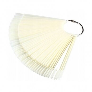 nail tips palette with ring milk color 50 pcs. nail tips palette with ring milk color 50 pcs.