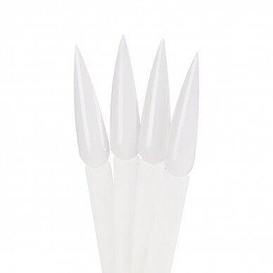 Palette of tips with a ring in milk color WZ1, 50 pcs. 1 Palette of tips with a ring in milk color WZ1, 50 pcs. 1