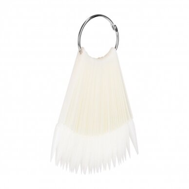 Palette of tips with a ring in milk color WZ1, 50 pcs. Palette of tips with a ring in milk color WZ1, 50 pcs.