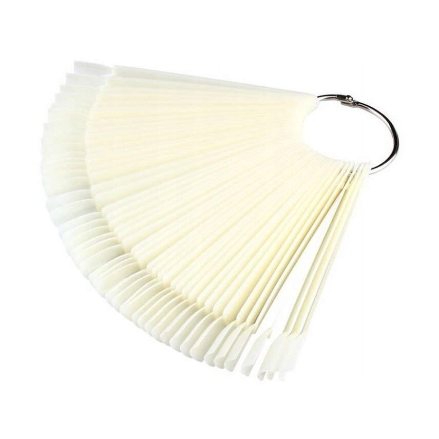 nail tips palette with ring milk color 50 pcs. nail tips palette with ring milk color 50 pcs.