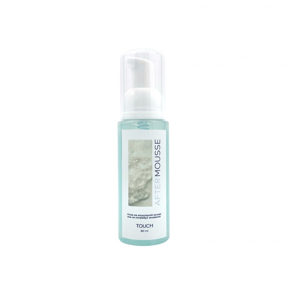 TOUCH micelinis skystis nago plokštelės nuriebalinimui bei dulkių pašalinimui AFTER MOUSSE, 80 ml TOUCH micelinis skystis nago plokštelės nuriebalinimui bei dulkių pašalinimui AFTER MOUSSE, 80 ml