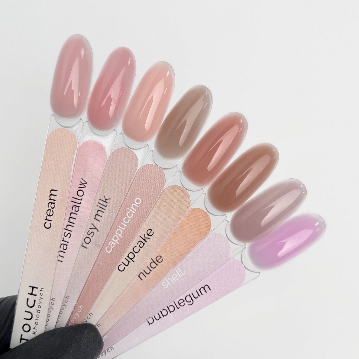 TOUCH NAILS гибридная база под лак для ногтей для стойкого маникюра COVER BASE, 30 мл (Soft ) 2