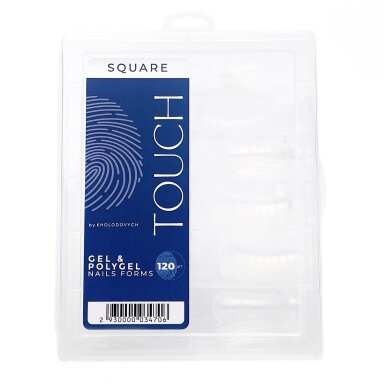 TOUCH NAILS Многоразовые верхние формы для наращивания SQUARE UNIVERSAL, 120 шт. TOUCH NAILS Многоразовые верхние формы для наращивания SQUARE UNIVERSAL, 120 шт.