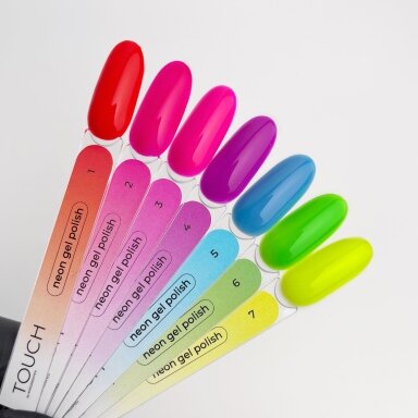 TOUCH NAILS гибридный лак для ногтей для стойкого маникюра NEON GEL POLISH 02, 9 мл