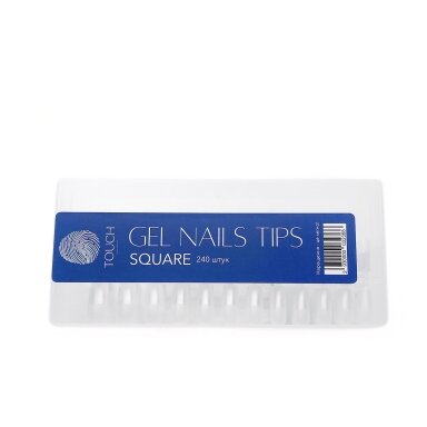 TOUCH NAILS Типсы для наращивания ногтей , 240 шт. (Almond ) TOUCH NAILS Типсы для наращивания ногтей , 240 шт. (Almond )
