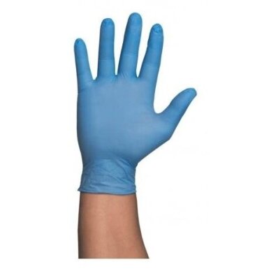 TOPGLOVE Одноразовые нитриловые перчатки неопудренные BLUE, 100 шт.