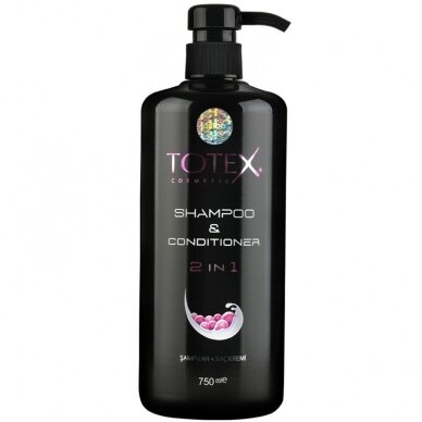 TOTEX intensyvios priežiūros plaukų šampūnas ir kondicionierius 2in1, 750 ml TOTEX intensyvios priežiūros plaukų šampūnas ir kondicionierius 2in1, 750 ml