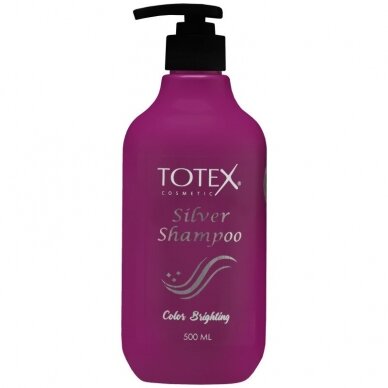 TOTEX SILVER šampūnas geltonos spalvos plaukų pigmentui neutralizuoti, 500 ml TOTEX SILVER šampūnas geltonos spalvos plaukų pigmentui neutralizuoti, 500 ml