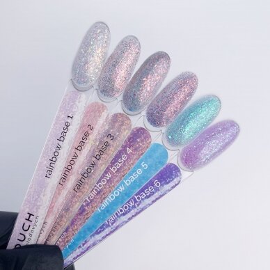Гибридная база под лак TOUCH NAILS для стойкого маникюра RAINBOW BASE 06, 13 мл 1