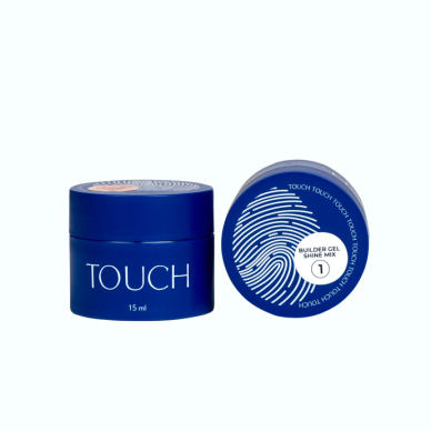 TOUCH NAILS База под маникюр для стойкого маникюра SHINE MIX BUILDER GEL 01, 15 мл 2 TOUCH NAILS База под маникюр для стойкого маникюра SHINE MIX BUILDER GEL 01, 15 мл 2