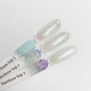 TOUCH NAILS top coat of nail polish for long-lasting manicure RAINBOW TOP 02, 13 ml 1