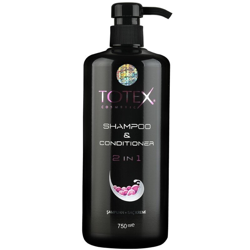 TOTEX intensyvios priežiūros plaukų šampūnas ir kondicionierius 2in1, 750 ml TOTEX intensyvios priežiūros plaukų šampūnas ir kondicionierius 2in1, 750 ml