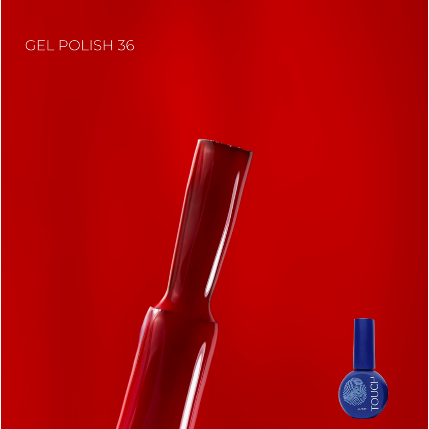 TOUCH NAILS hibridinis nagų lakas ilgalaikiam manikiūrui GEL POLISH 36, 9 ml TOUCH NAILS hibridinis nagų lakas ilgalaikiam manikiūrui GEL POLISH 36, 9 ml