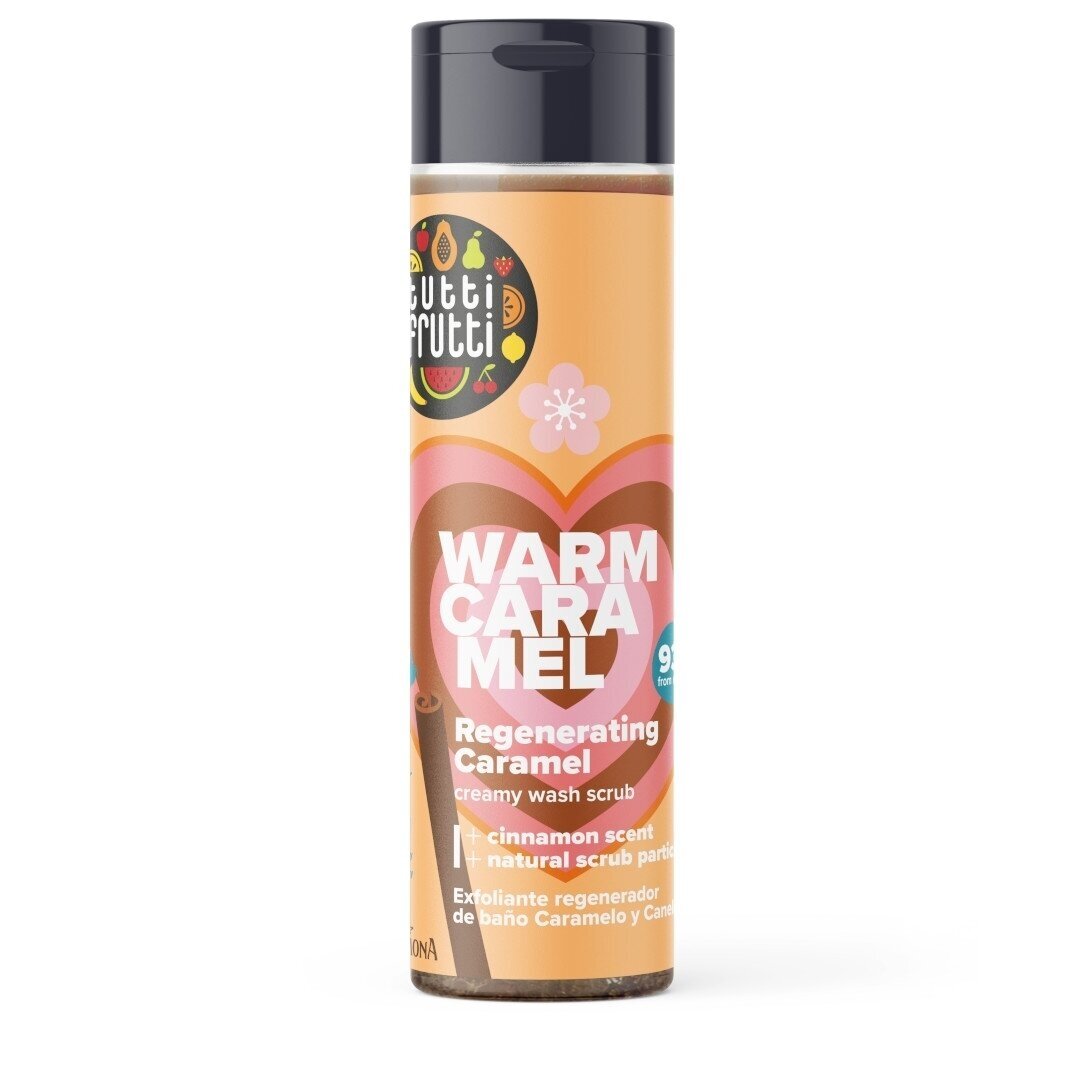 TUTTI FRUTTI regenerating creamy body wash-scrub CARAMEL & CINNAMON, 200 ml TUTTI FRUTTI regenerating creamy body wash-scrub CARAMEL & CINNAMON, 200 ml
