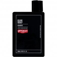 UPPERCUT DELUXE Clear Scalp Shampoo valomasis vyriškų plaukų šampūnas barberiams bei grožio salonams, 240 ml