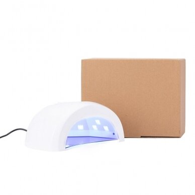 UV/LED manikiūro lempa LUX1 su antirefleksiniu nusiimančiu dugnu, 48w WHITE 1