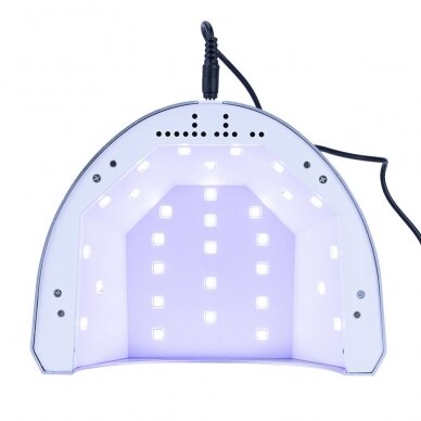 UV/LED manikiūro lempa LUX1 su antirefleksiniu nusiimančiu dugnu, 48w WHITE 3
