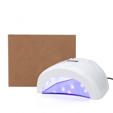 UV/LED SUNUV manikiūro lempa 48W, baltos spalvos