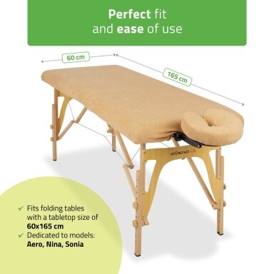 Professional massage bed cover 60/165 cm, beige Professional massage bed cover 60/165 cm, beige