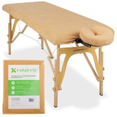 Professional massage bed cover 60/165 cm, beige Professional massage bed cover 60/165 cm, beige