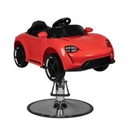 Professional children's hairdressing chair PORSHE, red