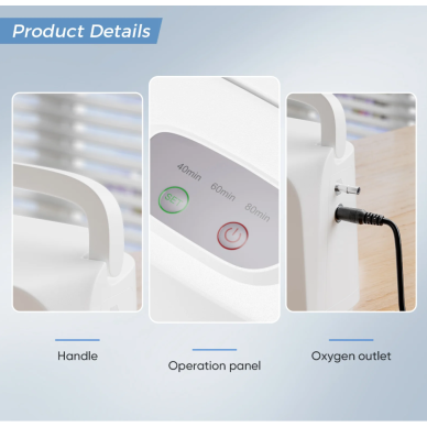 VARON portable MINI oxygen (breathing) device concentrator 3 l 6