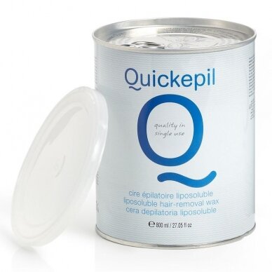 QUICKEPIL vaškas depiliacijai skardinėse su rožių ekstraktu, 800 ml QUICKEPIL vaškas depiliacijai skardinėse su rožių ekstraktu, 800 ml