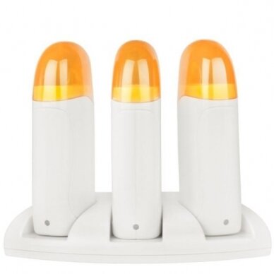 Professional triple wax cartridge heater iWAX TRIO with base Professional triple wax cartridge heater iWAX TRIO with base