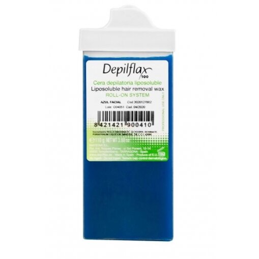 DEPILFLAX wax cartridge with azulene for facial hair removal, 110 g. DEPILFLAX wax cartridge with azulene for facial hair removal, 110 g.