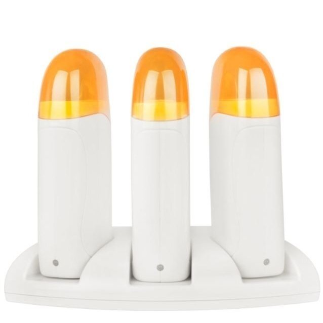 Professional triple wax cartridge heater iWAX TRIO with base Professional triple wax cartridge heater iWAX TRIO with base