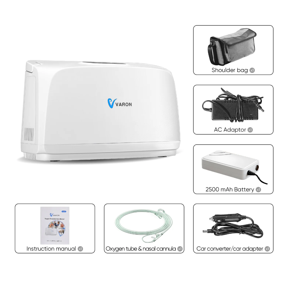 VARON portable MINI oxygen (breathing) device concentrator 3 l 3