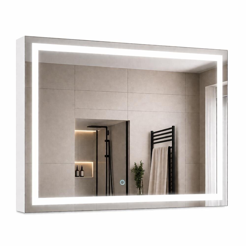 Veidrodis grožio salonams su LED apšvietimu LED NEW YORK 80*65 Veidrodis grožio salonams su LED apšvietimu LED NEW YORK 80*65