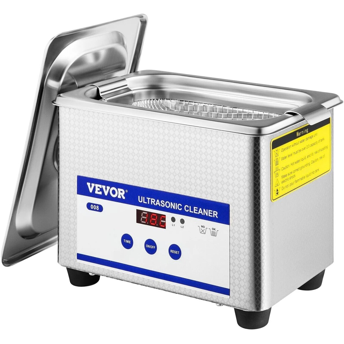 VEVOR ultragarso vonelė 0,8 l su skaitmeniniu laikmačiu 10