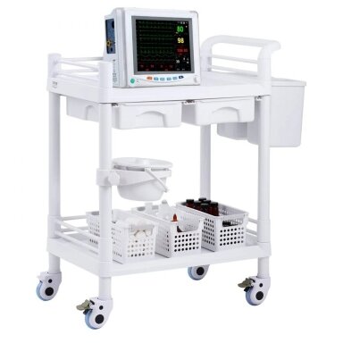 VEVOR procedure trolley with 2 trays and 2 drawers, K-UT103A1