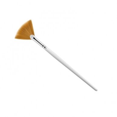 Fan-shaped brush for applying alginate and cream face masks, 1 pc.
