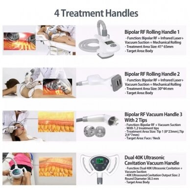 VELASHAPE professional vacuum, IR, cavitation and radio frequency device 4in1 9