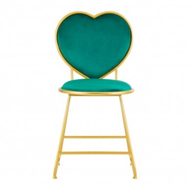 Velor waiting chair MT-309, green color  2