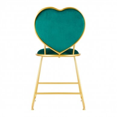 Velor waiting chair MT-309, green color  3