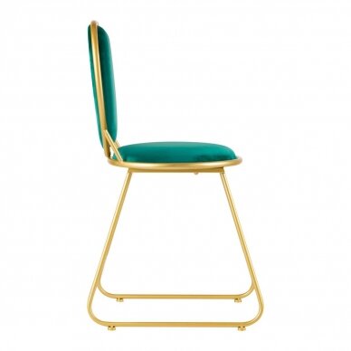 Velor waiting chair MT-309, green color  1
