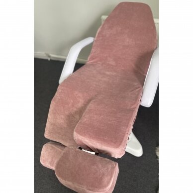 Велюровый чехол на педикюрный стул с раздельными ножками (широкая цветовая палитра) 3