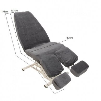 Велюровый чехол на педикюрный стул с раздельными ножками (широкая цветовая палитра) 7