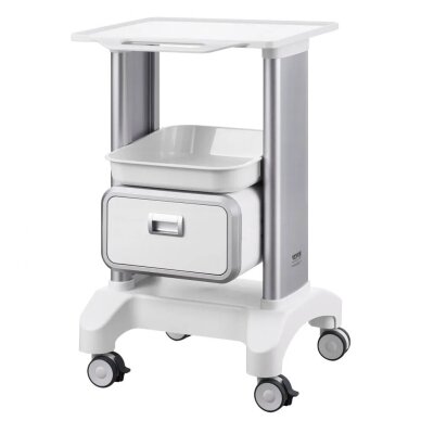 VEVOR medical trolley with 1 drawer, white, Y-1T1C 2